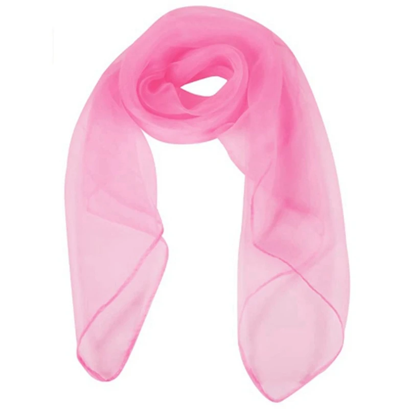 

Lovely Fashion Plain Square Chiffon Neck Scarf Head Scarves 70 Cm X 70Cm (Pink)