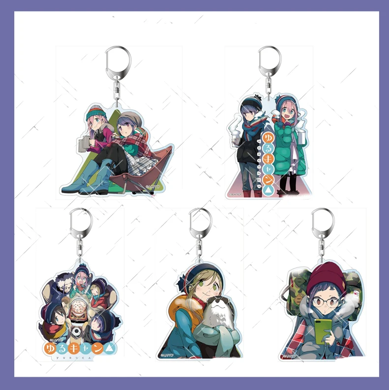 

Laid-Back Camp Anime Figure Acrylic Models Kagamihara Nadeshiko Anime Acrylic Stand Models Shima Rin Periphery Toys Ornaments