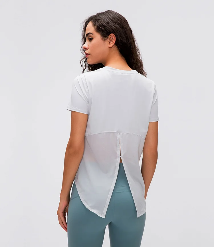 LULUNALAN Yoga Womens Clothing Top Women Gym Sport Fitness Shirts Women's Short Sleeve Top Loose Blouse Breathable Sportswear