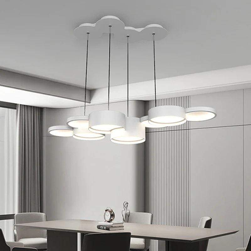 

Modern Minimalist Dining Room Chandelier Bar Table Office Pendant lamp Dining Room Lights Round Long Lamps Room Decor Fixtures
