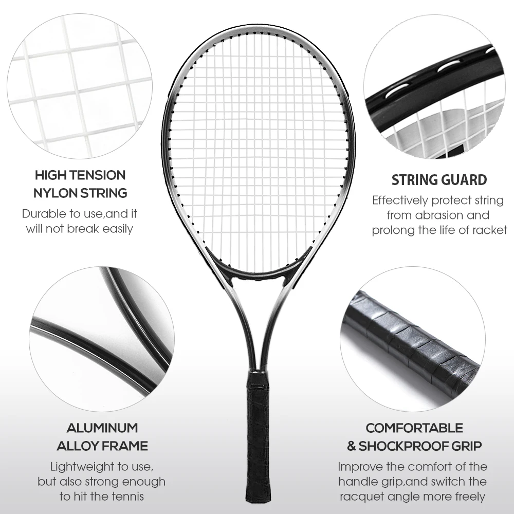 Professional Tennis Racket Lightweight Shockproof Racquet with Carry Bag for Adults Wen Woman Training |