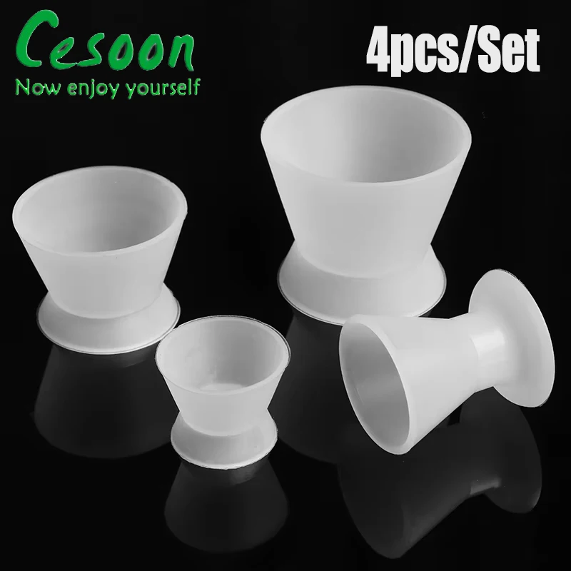 Стоматологическая Силиконовая Чашка Для Смешивания 4 Шт.