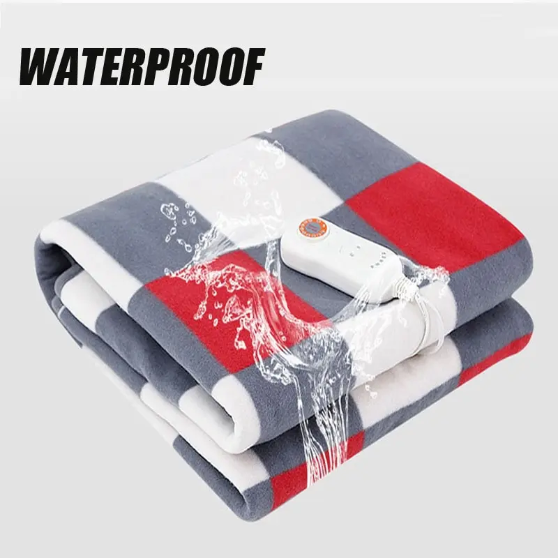 

Электрическое одеяло из водонепроницаемой ткани, 9 режимов, регулируемый нагреватель, 220 В, мягкое электрическое одеяло с подогревом, электр...