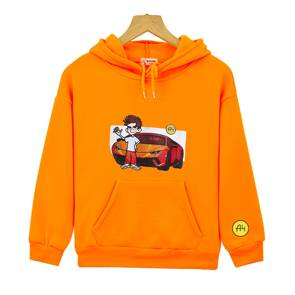 

A4 мерч Hooded Sweatshirt Merch A4 Lamba Hoodie Children's Clothing Girls Kid's Autumn Baby Boy Clothes Casual Family Clothing