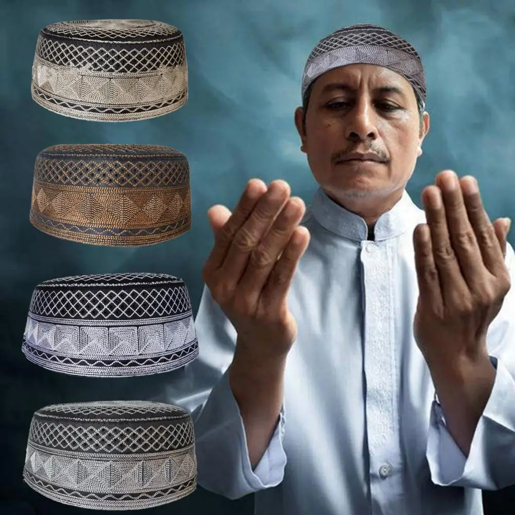 

Мужские шляпы для молитв, мужские шляпы с вышивкой, мужские турецкие, еврейские, саудовские, мусульманские шляпы для взрослых