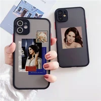 lana del rey singer phone case matte transparent for iphone 7 8 11 12 13 plus mini x xs xr pro max cover