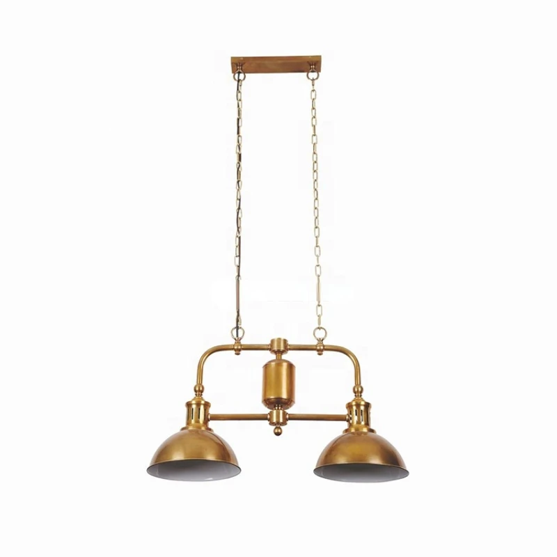 

Modern 3 Head Lamp Adjustable Brass Hotel Restaurant Pendant Light