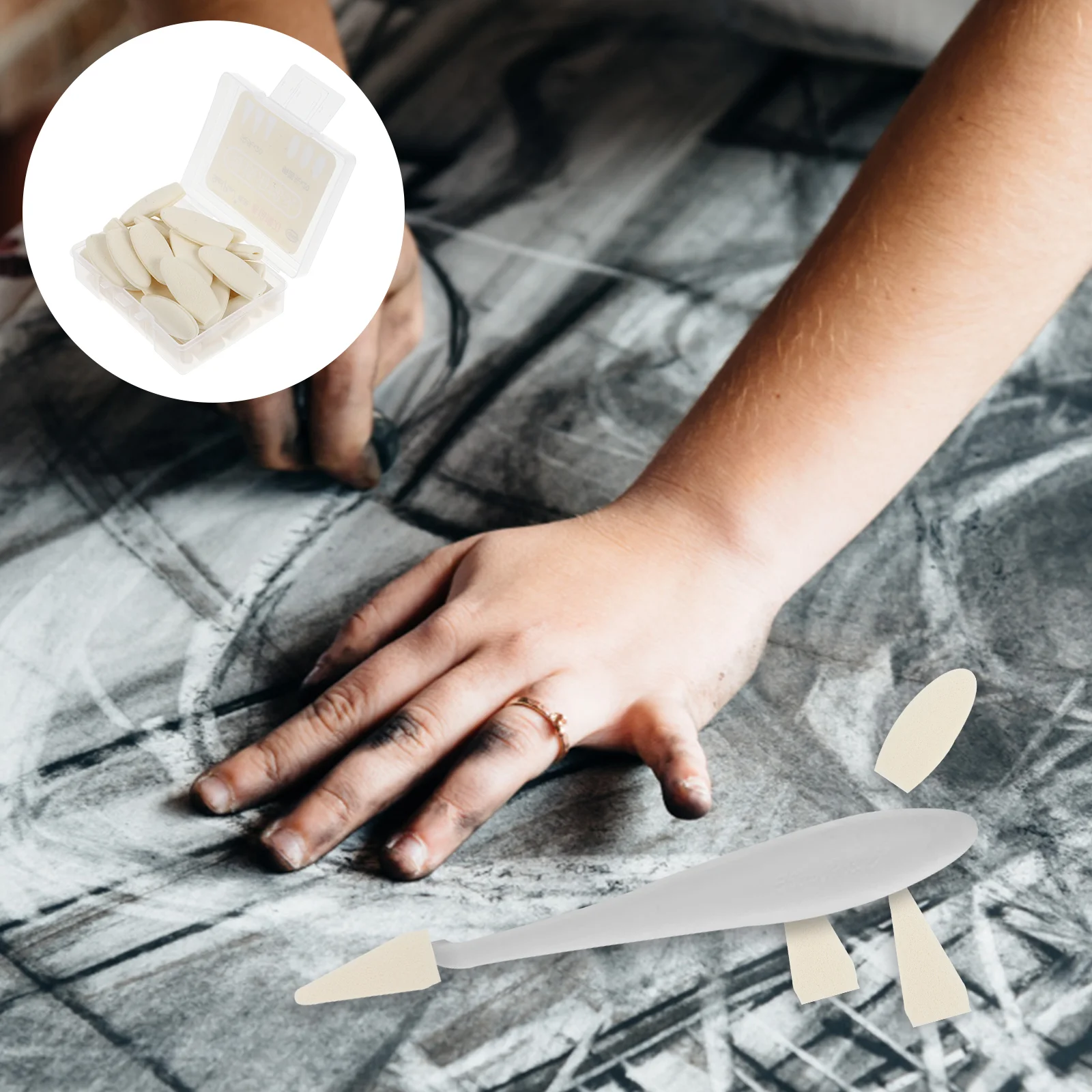 

Drawing Sketch Eraser Charcoal Set Tool Blendingblenders Stumpsartist Tortillions Pointer Kneaded Sharpenersandpaper Tools Paper