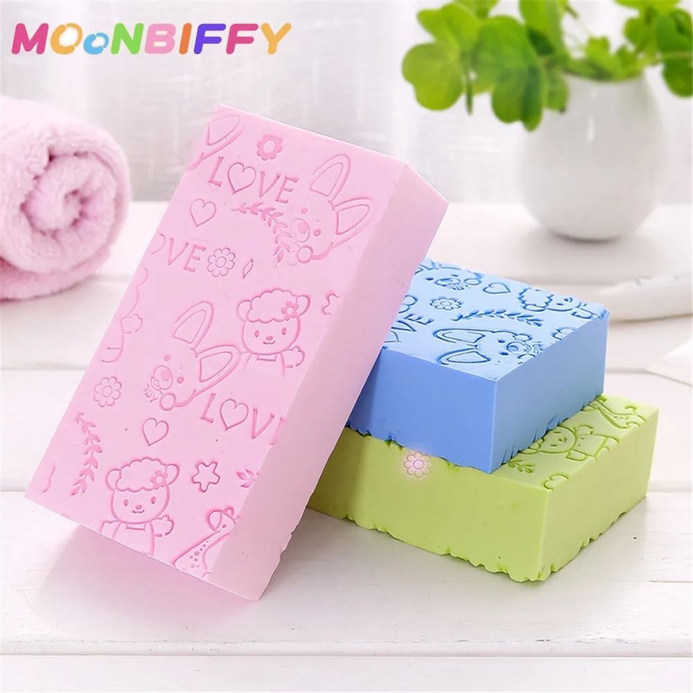 

1PC Bath Sponge Body Dead Skin Remover Exfoliating Massager Cleaning Shower Brush For Kids And Adults Lace Printed Scrub New