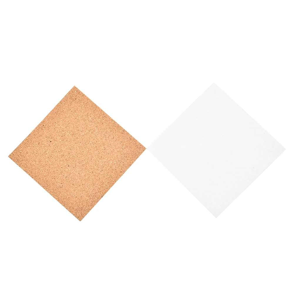 

10Pcs Selfadhesive Cork Coasters Squares Cork Mats Cork Backing Sheets For Coasters And DIY Crafts Supplies Home Office Decor