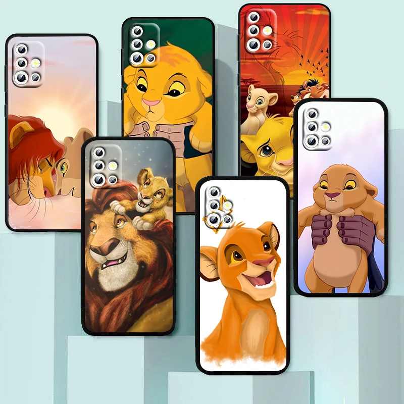 

The Lion King Disney Anime For Samsung Galaxy A04 A04E A42 A12 A02S A91 A81 A71 A51 A41 A31 A21 A01 Silicone Black Phone Case
