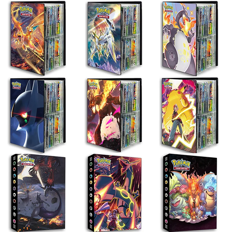 

240PCS Pokemon Cards Album Book Cartoon Anime New Game Card VMAX GX EX Holder Collection Folder Kids Cool Toys Gift