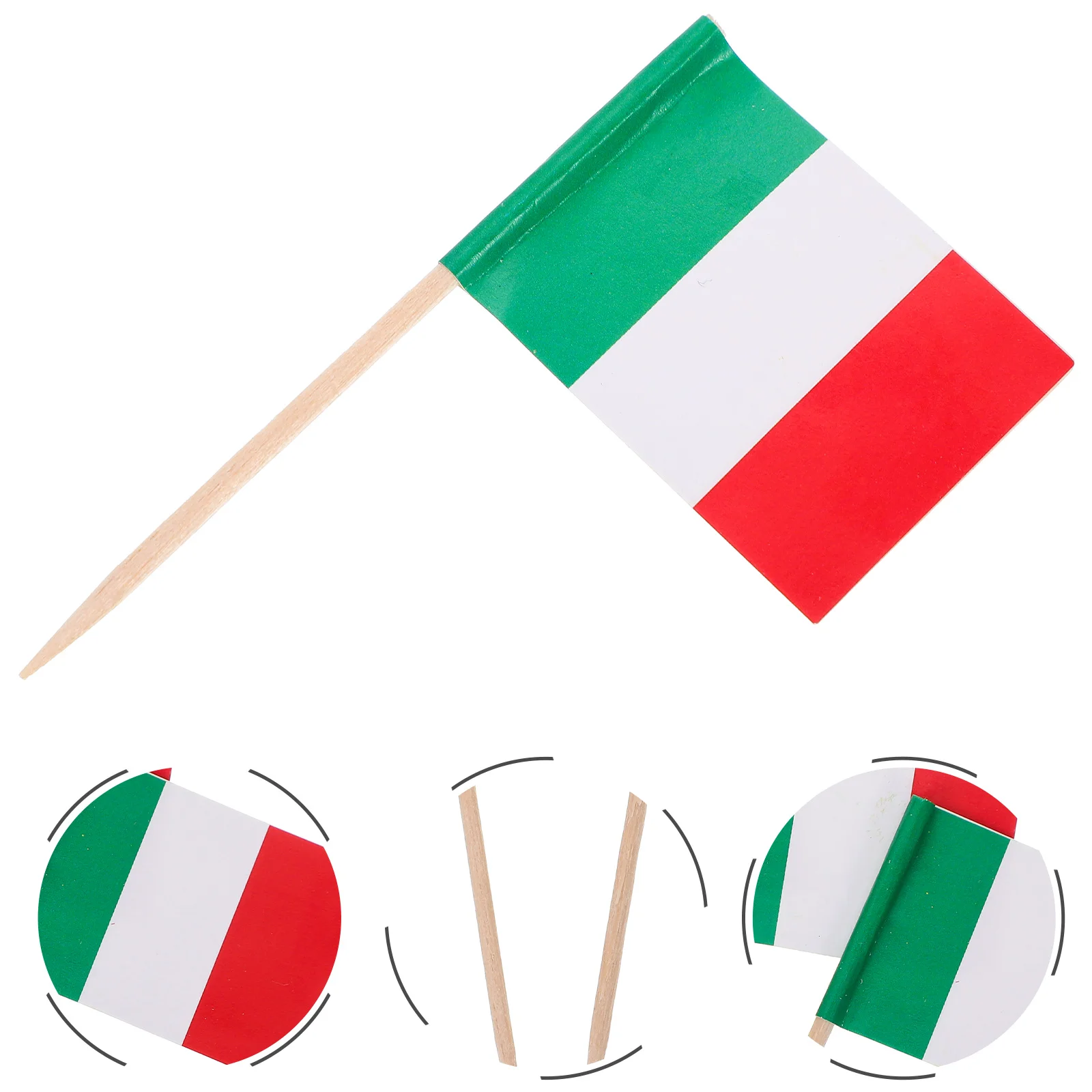 

Flag Flags Cupcake Italy Toothpick Toothpicks Italian Mini Toppers Picks Stick Country Topper Cocktail Cake Party Sticks Decor