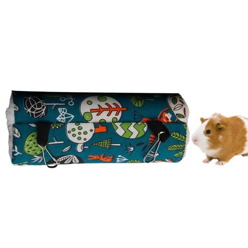 Зимние плюшевые хомяки играющие в туннели зимнее теплое гнездо для хорьков