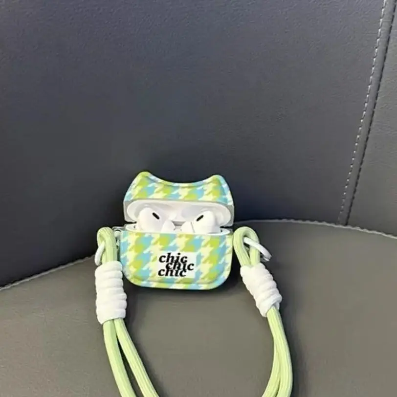 Фото Ins Mint Green подходит для AirPods 1 2 3 4 Защитный чехол для наушников Bluetooth Apple AirPods Pro 2, защитный чехол с защитой от падения №4