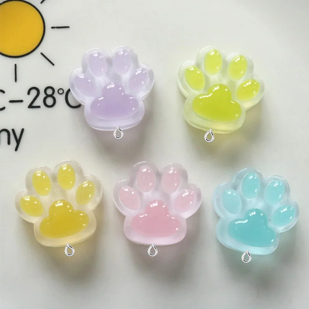 Серебристые Подвески лапы с плоским основанием 10 шт. 26x25 мм для сережек браслетов