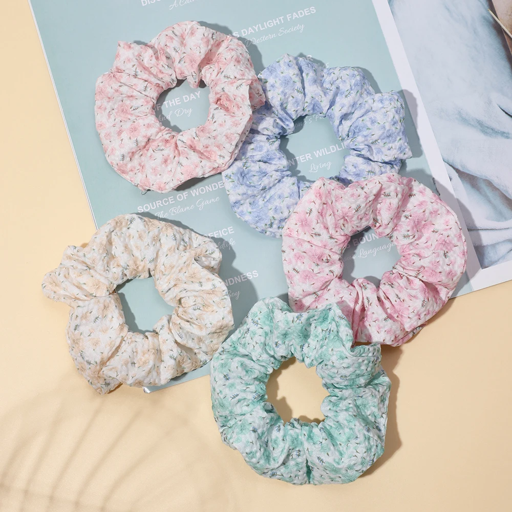 Женские резинки для волос в стиле принцессы с принтом девочек цветами Детские