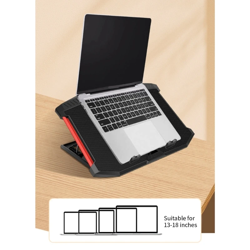 

Охлаждающая подставка для ноутбука X100 с тихими вентиляторами Подставка для держателя ноутбука с несколькими углами для