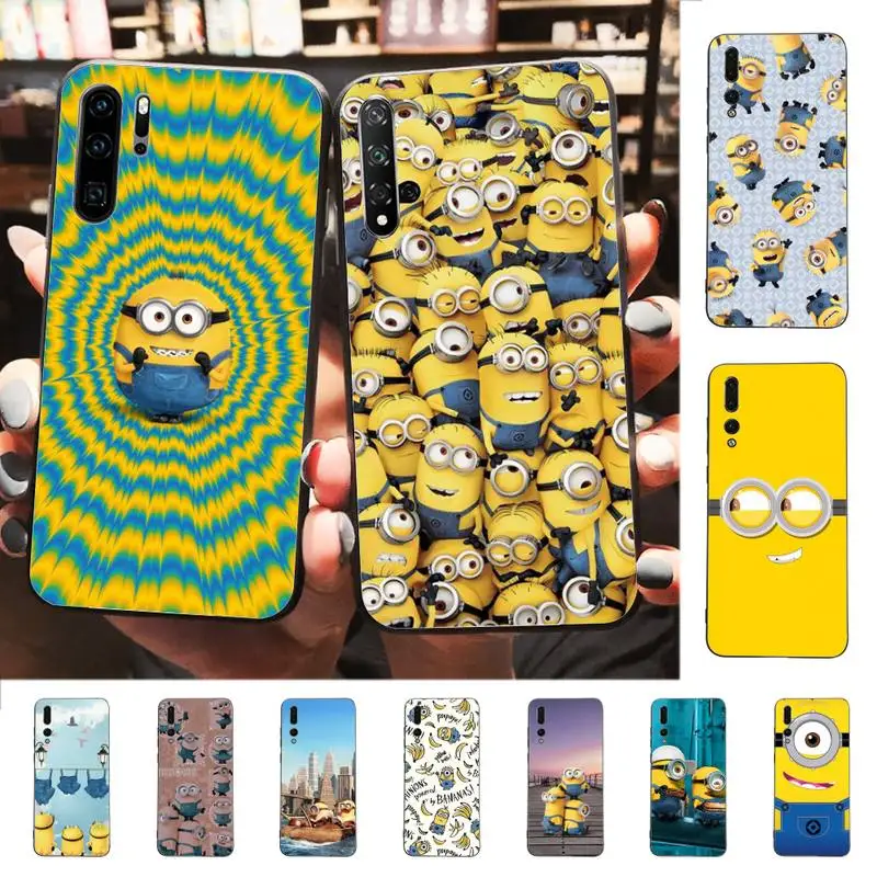 

YNDFCNB Cute Cartoon Banana Yellow Phone Case for Huawei P30 40 20 10 8 9 lite pro plus Psmart2019