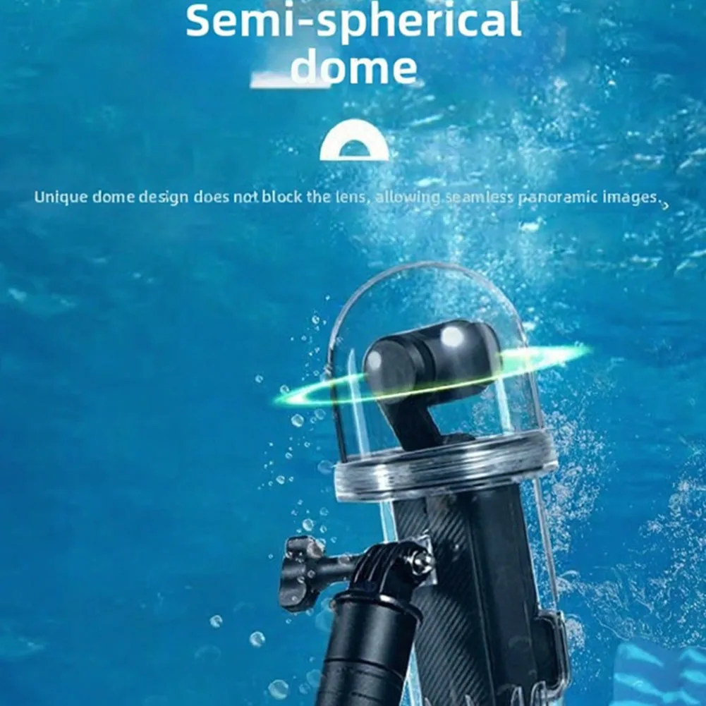 Фото Водонепроницаемый чехол 60M для камеры DJI Pocket 4, защитный корпус для подводного плавания, аксессуары для защиты при серфинге и дайвинге №4