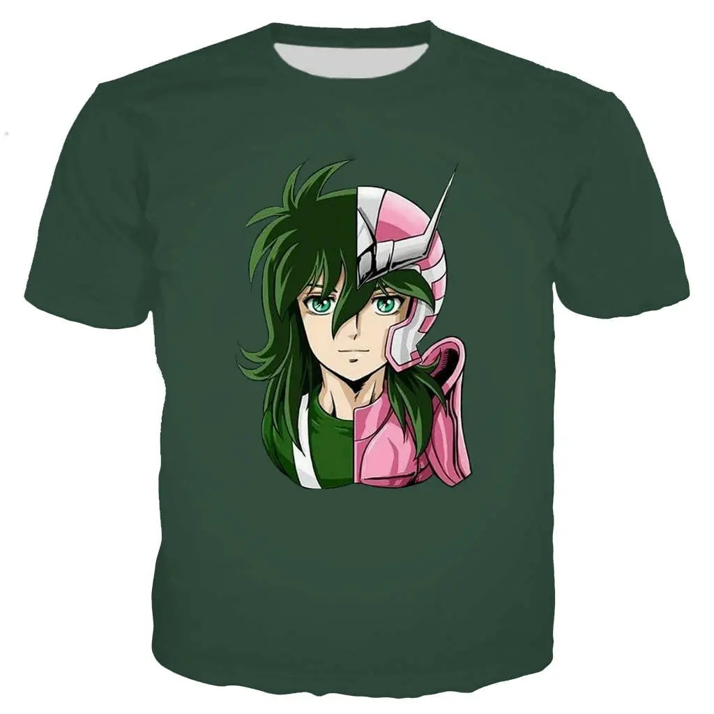 

Harajuku Saint Seiya T Shirt Men Women 3d Print Oversized Sports O Neck Streetwear T Shirts Kids Boys Girls
