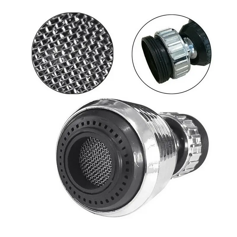 

Durable Hot New Tap Sprayer Sink Spray Health Home Kitchen Saving Water Head Silver 360° Swivel Aerator Extender