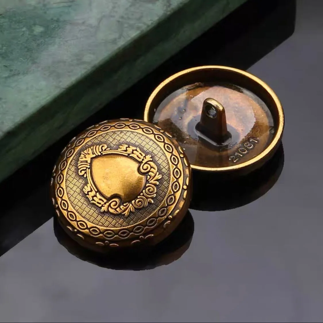 Изысканные круглые металлические пуговицы в стиле ретро для мужчин и женщин, ветровка, пуговицы, швейные шорты, 10 шт.