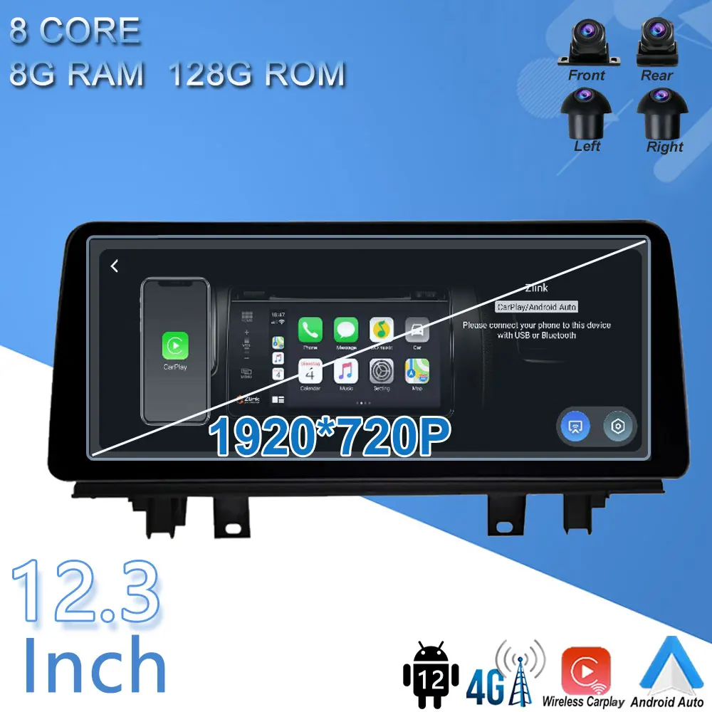 

Для BMW X1 X2 F48 2016-2020 система NBT EVO 12,3 дюймов Android 12 блок автомобильный мультимедийный плеер GPS навигация CarPlay Радио стерео монитор