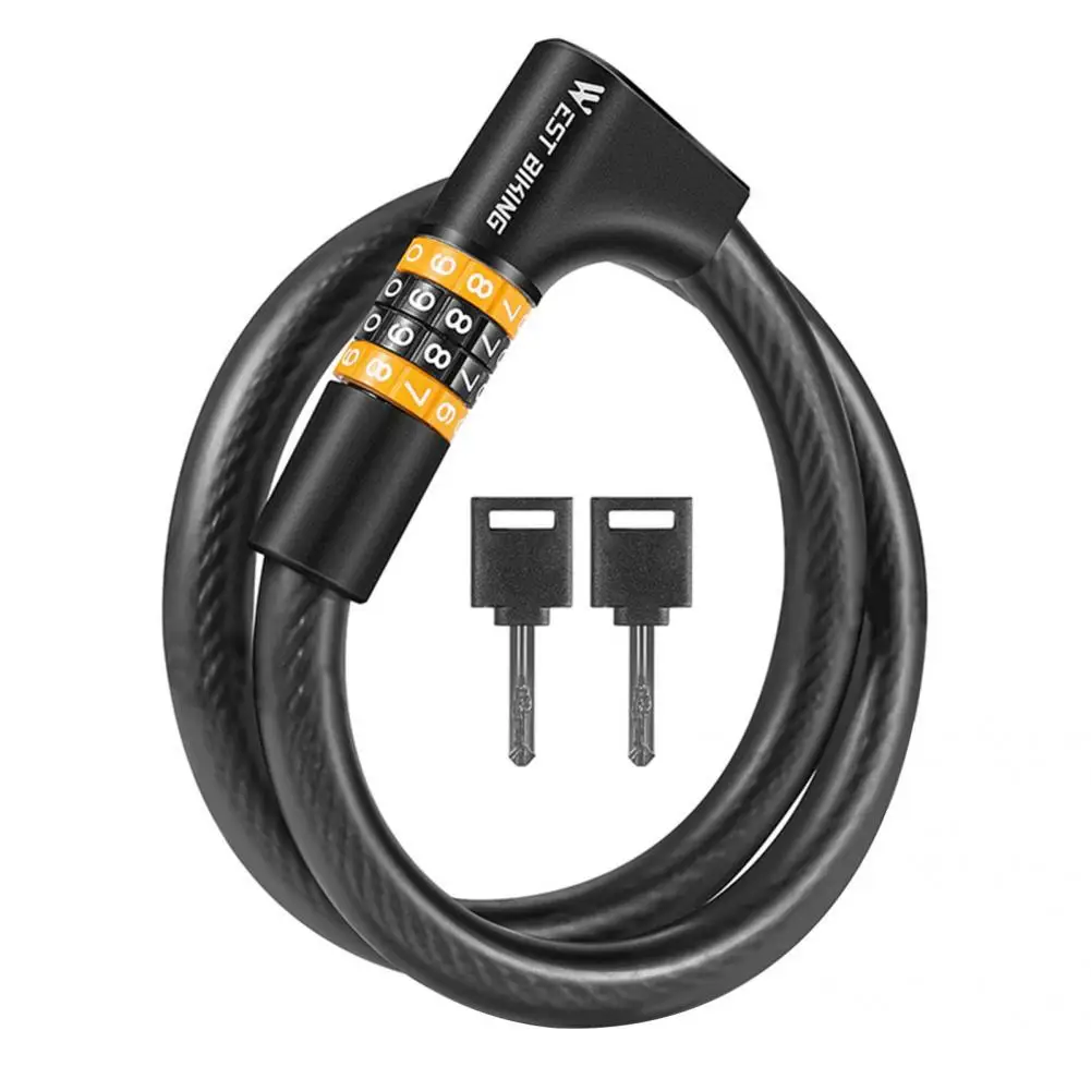 

Lightweight Safe Good Toughness Bicycle Lock PVC Outer Cycling Lock Waterproof for Electric Bike