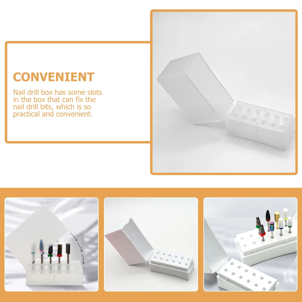 2 шт. ящик для хранения шлифовальной головки полки дисплея органайзер сверл