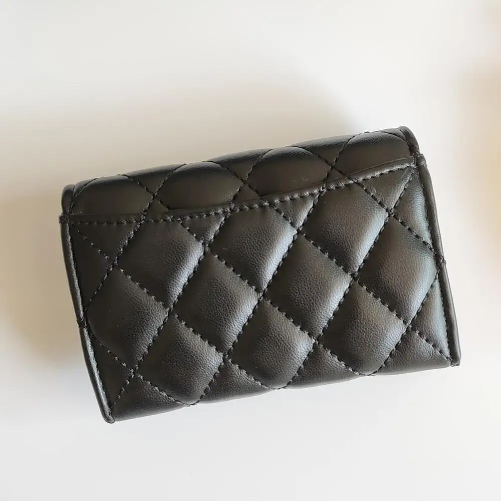 

Luxury Classical Women Bag Brand Fashion Sheepskin Leather Business Card Holder Genuine Leather Credit Card Holder