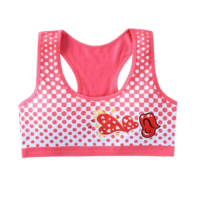 

Teenage Girls Padded Bra Teen Underwear Solid Cotton Young Girls Sports Training Puberty Bras Teenager Girl Cloting