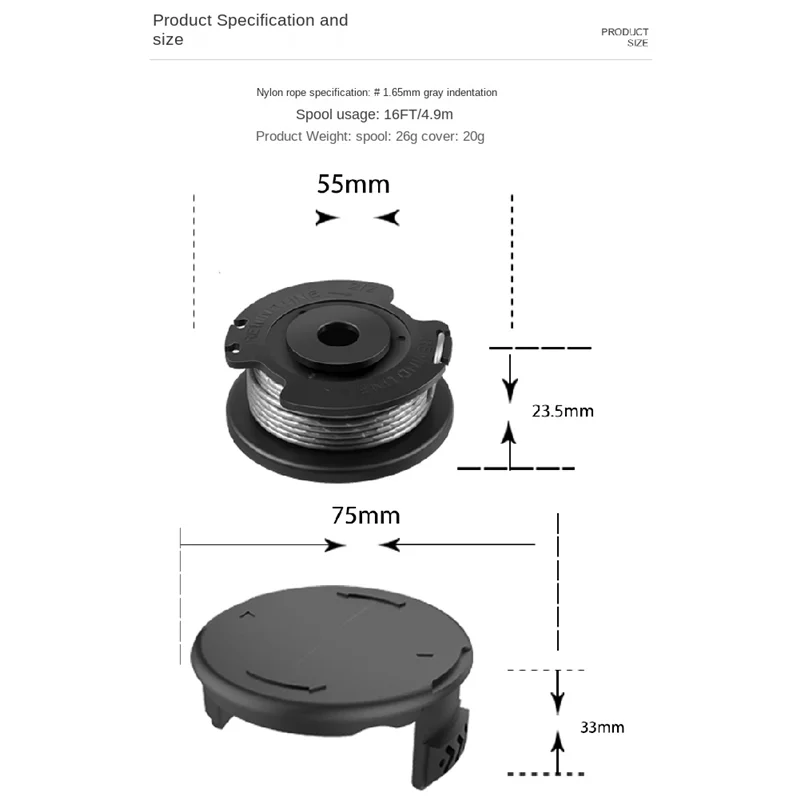 12 упаковок аксессуаров для кошения Bosch F 016800569 /F 016800385 Сменная головка катушки