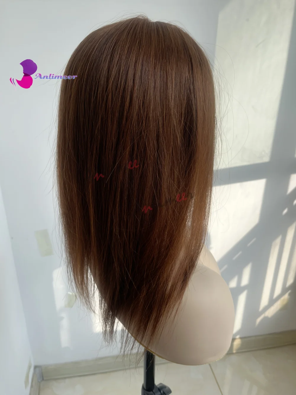 Auburn цветные человеческие волосы парик Топпер размер волос 13x15 см топперы для