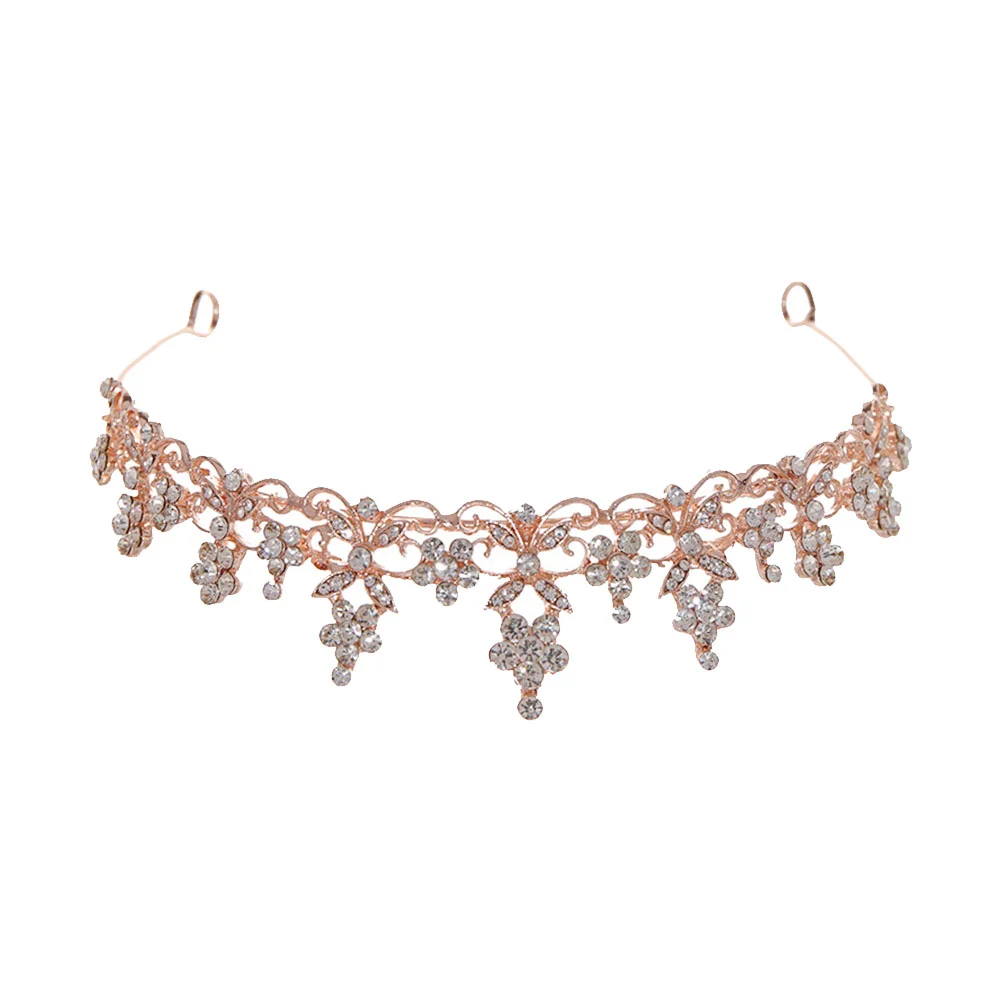 Хрустальная повязка на голову корона женские аксессуары для волос женский