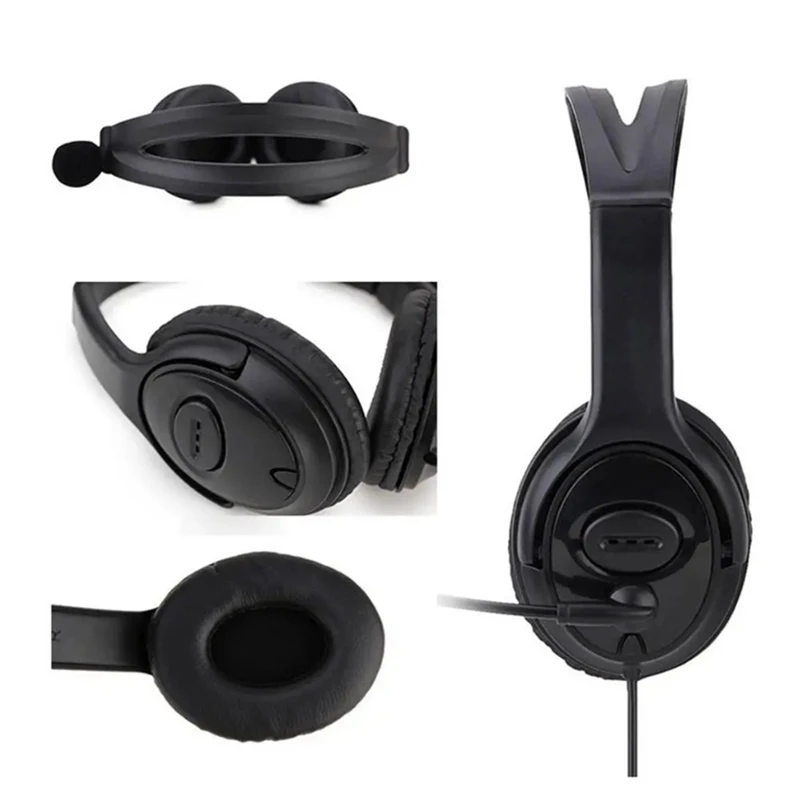 Computer Teaching Telephone Headset With Microphone Type-C For Zoom Skype Office Call Center 1Set