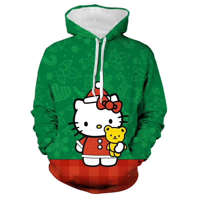

Hello-Kitty Cute Hoodie Women Fashion Hoodie Hoodie Spring Autumn Harajuku Long Sleeve Clothing Women Daily Wear