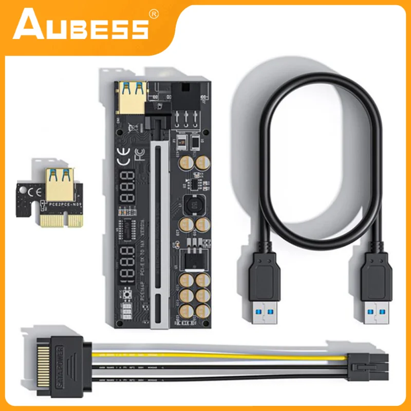 

Новейший кабель питания VER016 USB 3.0 PCI-E Райзер SATA 6 Pin Кабель питания VER016 Экспресс 1X 4x 8x 16x Райзер адаптер карта для видеокарты
