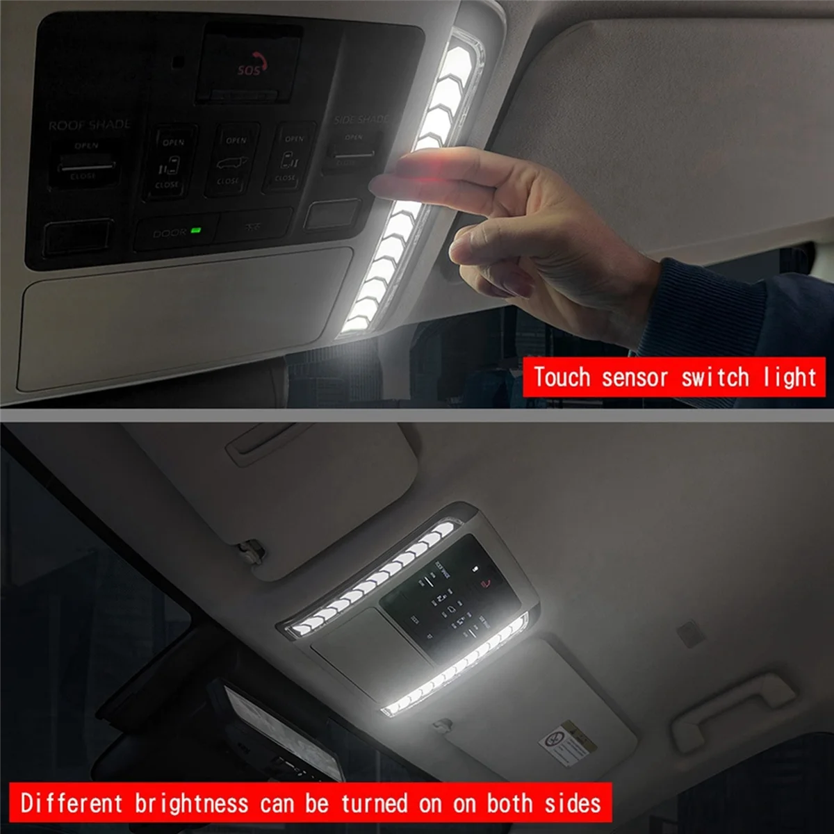 Для Alphard/VELLFIRE 40 Series 2023 + автомобильная передняя лампа для чтения освещающая с