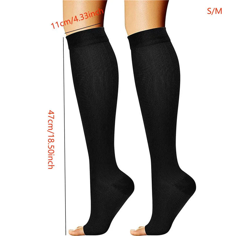 Компрессионные носки до колена дышащие медицинские компрессионные щиколотки с