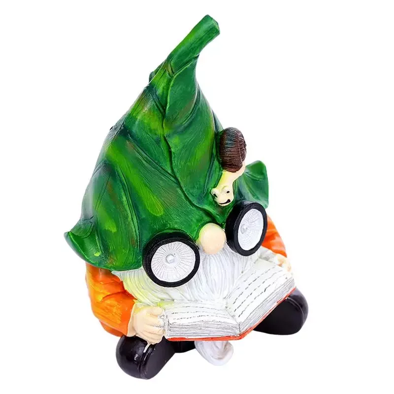 

Garden Dwarfs Decoration Gnome Statue With Solar LED Lights Resin Gnomes Statue Figurines Garden Gnomes For Indoor Outdoor