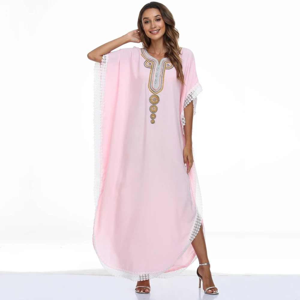 

African Dresses For Women Boubou Africain Femme Print Dashiki Clothes Batwing Sleeve Ankara Dresses Girl Party Dress 2022