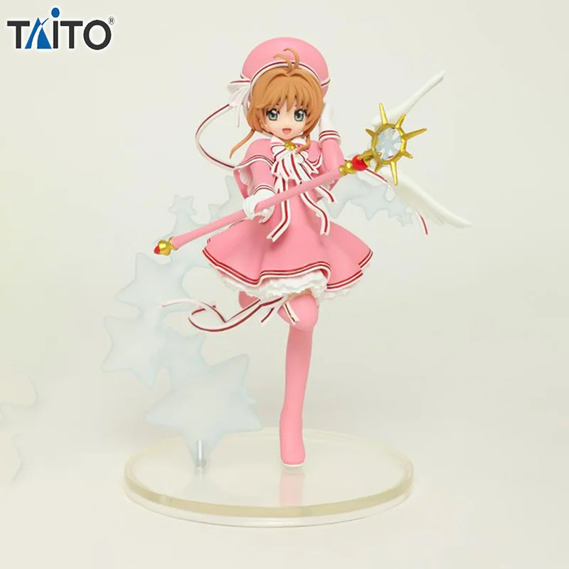 

Японские Оригинальные аниме чистая карточка фигурки героев Kinomoto Sakura Коллекционная модель фигурки Детские игрушки кавайные куклы Подарки