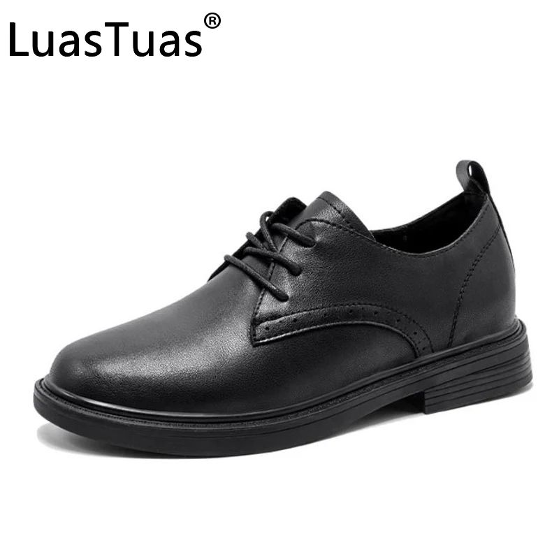 

LuasTuas Women Flat Solid Color Spring Shoes 2022 New Arrival Casual Female Flats Daily Concise Fashion Footwear Size 35-40