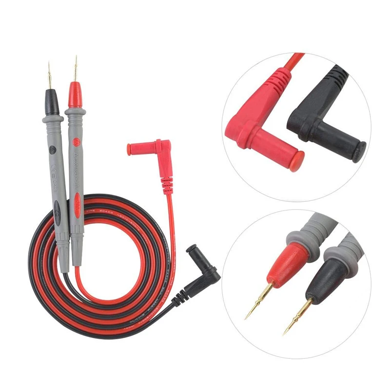 

1 Pair Universal Probe Test Leads Pin for Digital Multimeter Needle Tip Meter Multi Meter Tester Lead Probe Wire Pen Cable