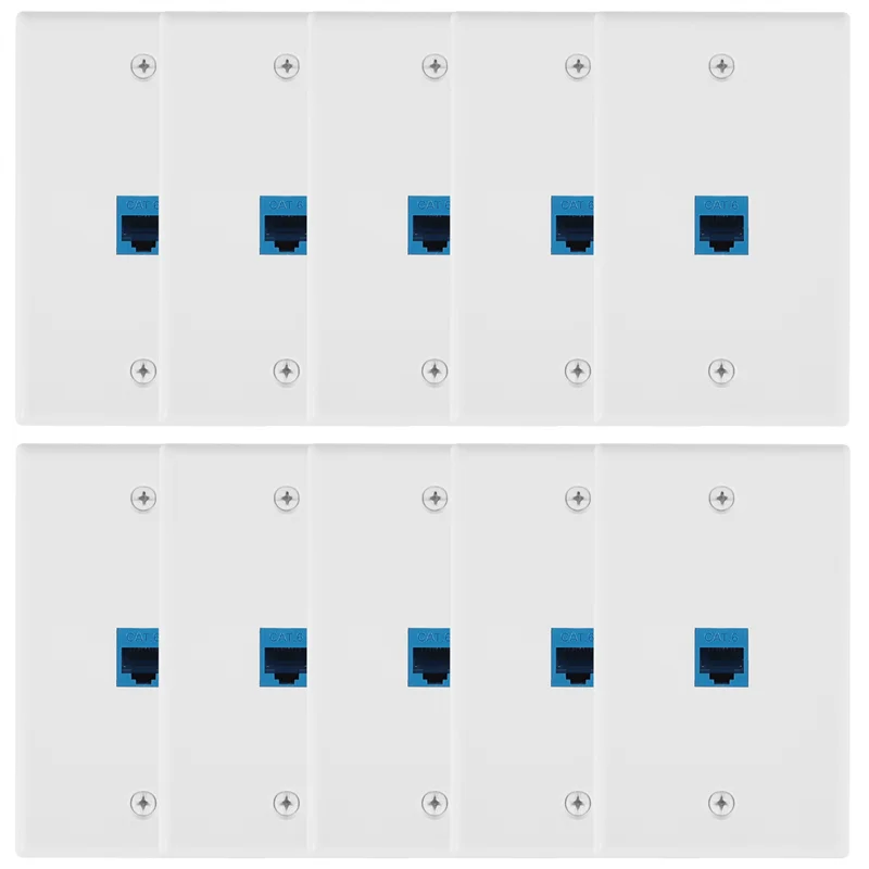 

10 шт., настенные Ethernet-разъемы RJ45
