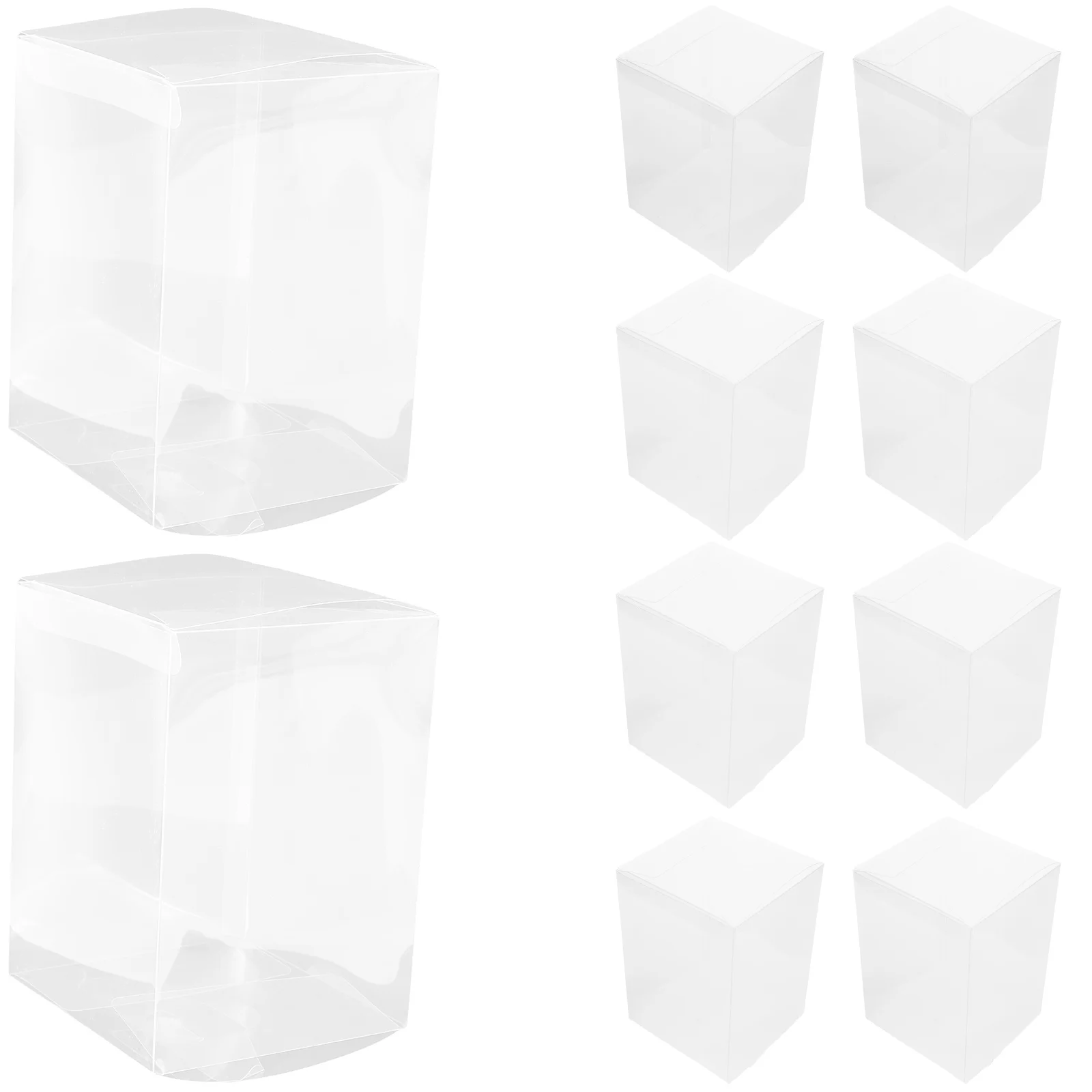 

15 Pcs Christmas Chocolate Portable Case An Fruit Transparent Gift Packaging Holders Party
