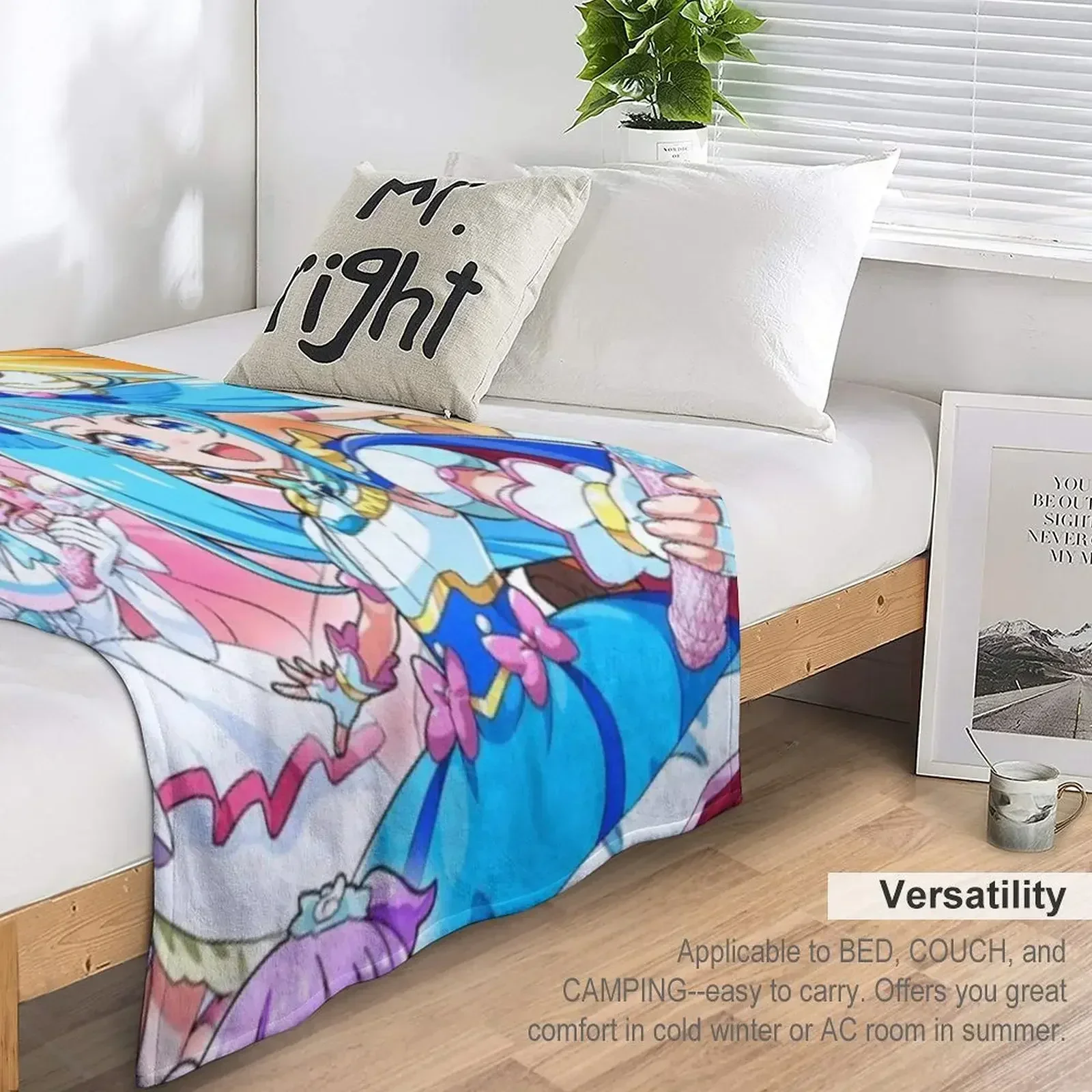 Hirogaru Sky Precure - одеяло все в одном для кемпинга манга многофункциональные мягкие