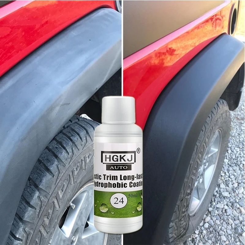 

HGKJ 24 Auto Refurbishment Paint for Automotive Plastic Rubber Repair Clean Restoration Gloss Black Gloss Seal Brightening