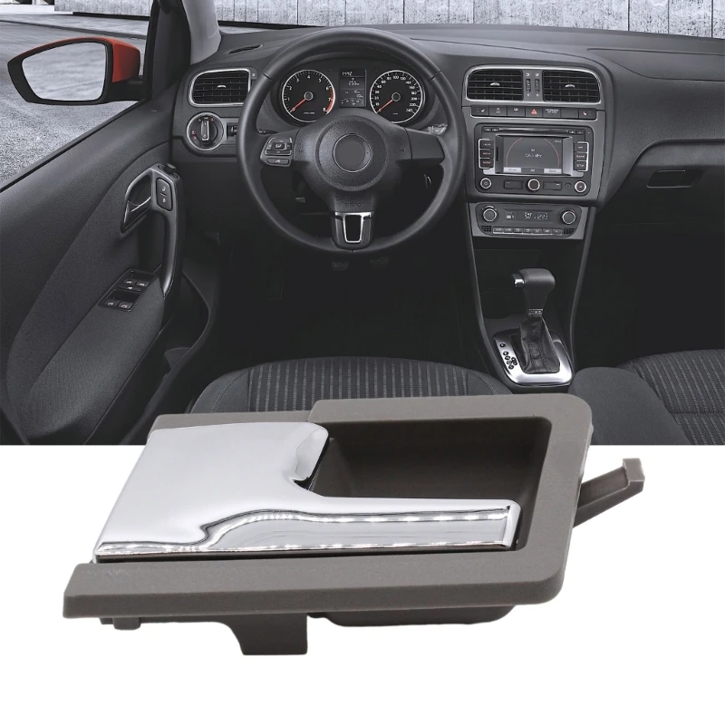 

P9JC Изящная и долговечная ручка левой двери, модный дизайн, долговечный блеск, дверная ручка, быстросъемный крепеж для